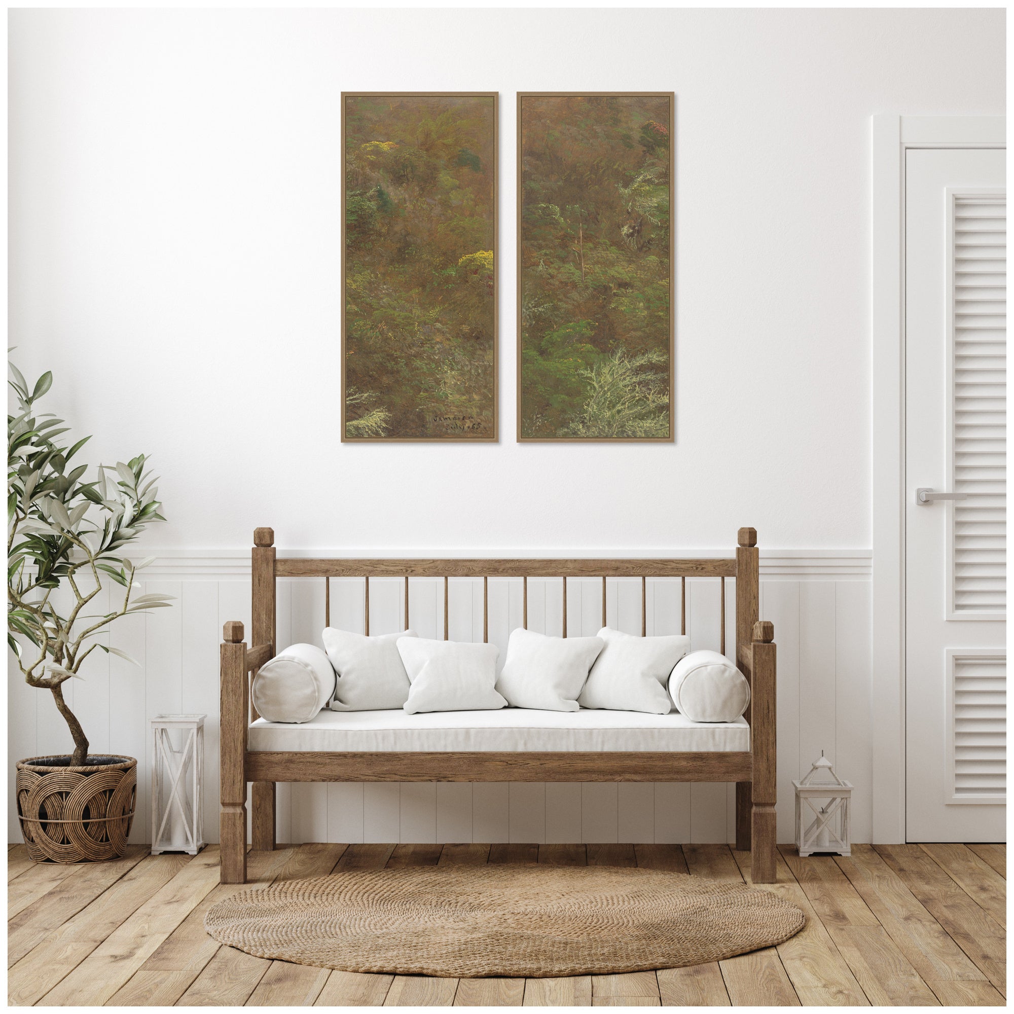 Art Set 2 Piece Set 18x40 Sylvie Dark Gold 7