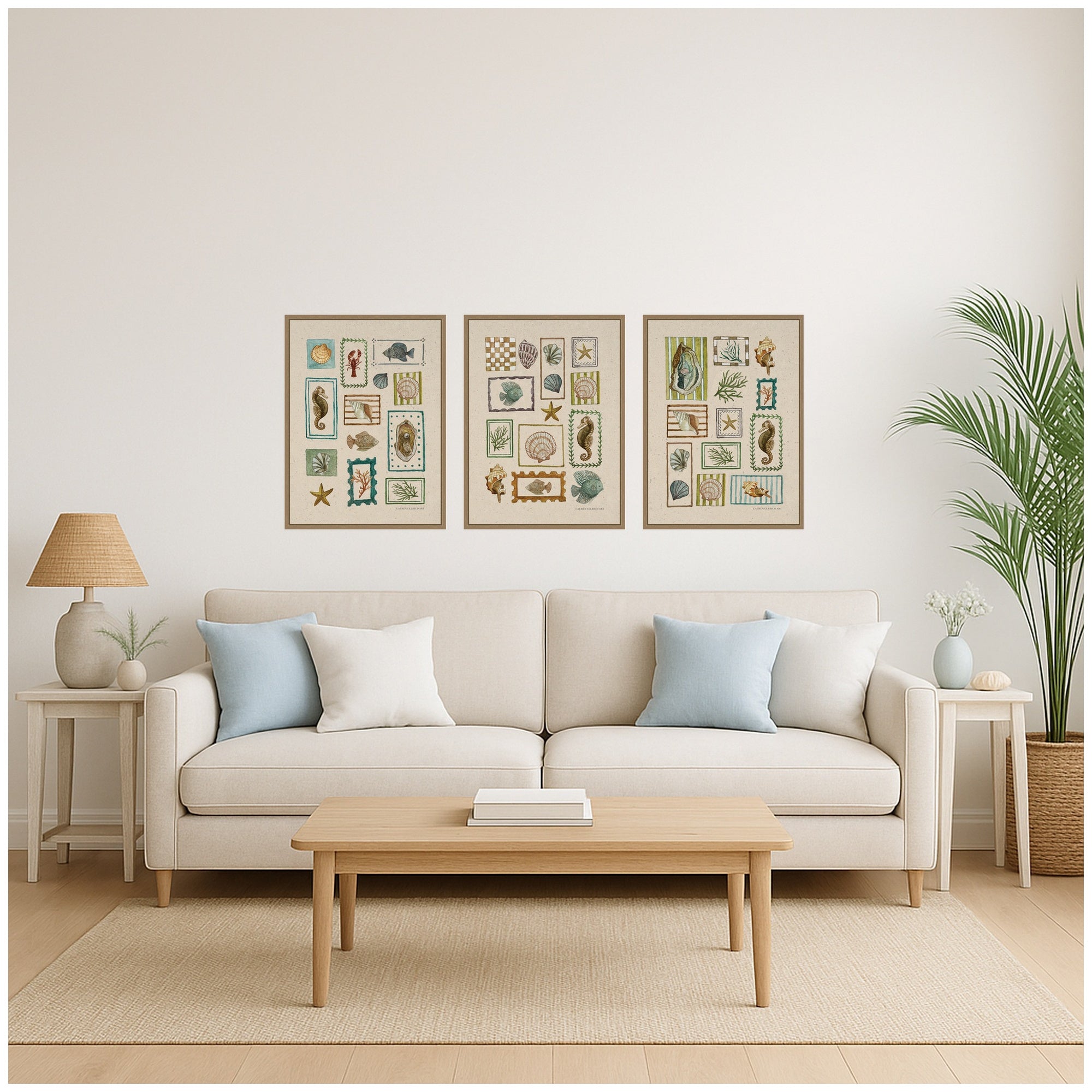 Art Set Sylvie Dark Gold 3 Piece Set 18x24 5
