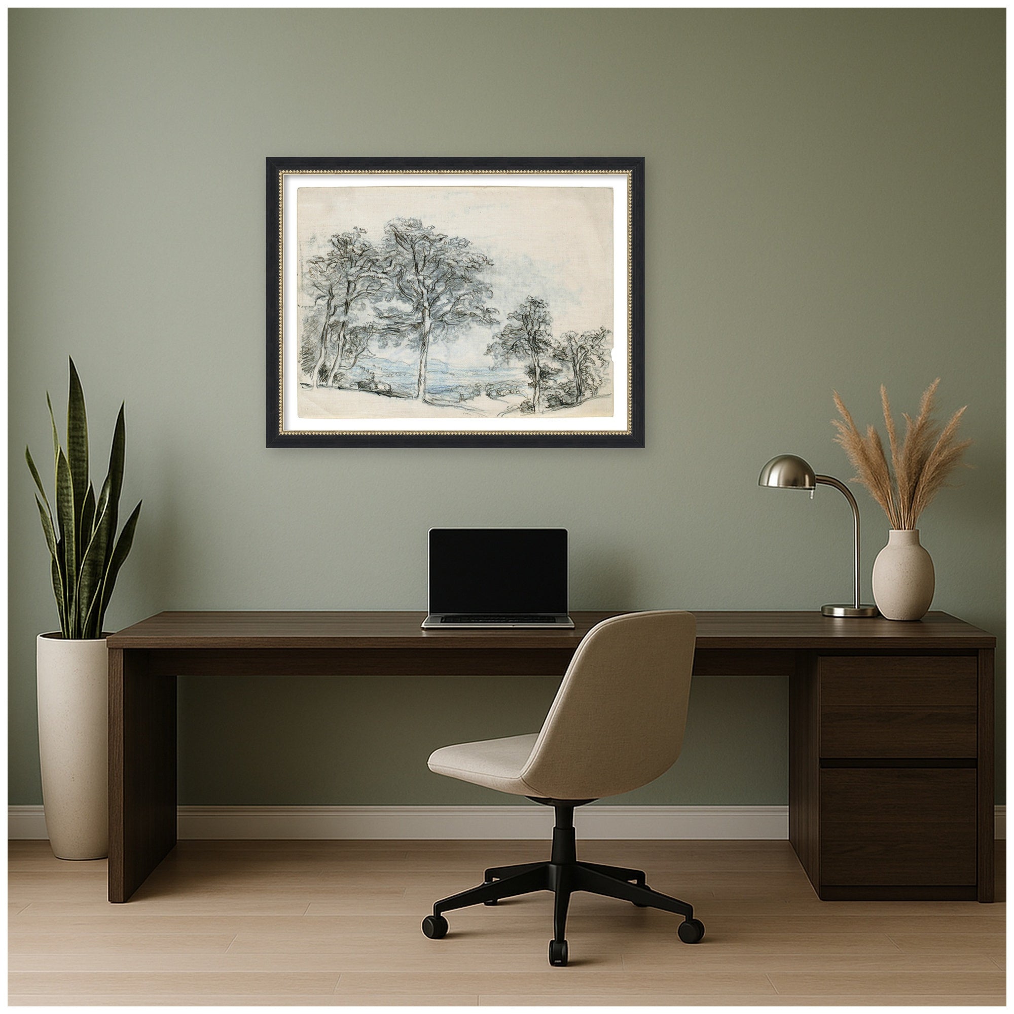 Mounted Canvas 26x20 Belmont Black 6