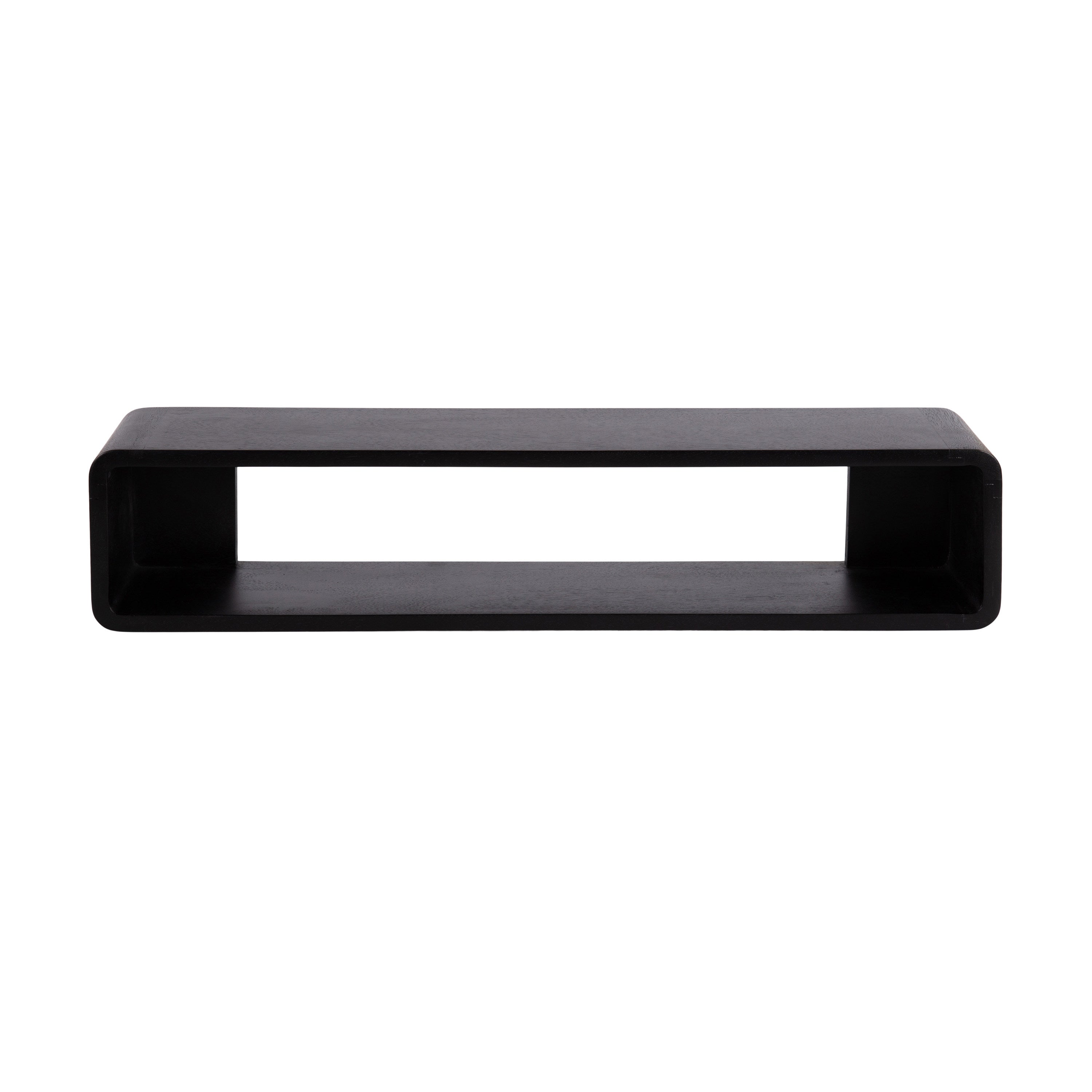 Floating Console Table Black 30x7x7 5