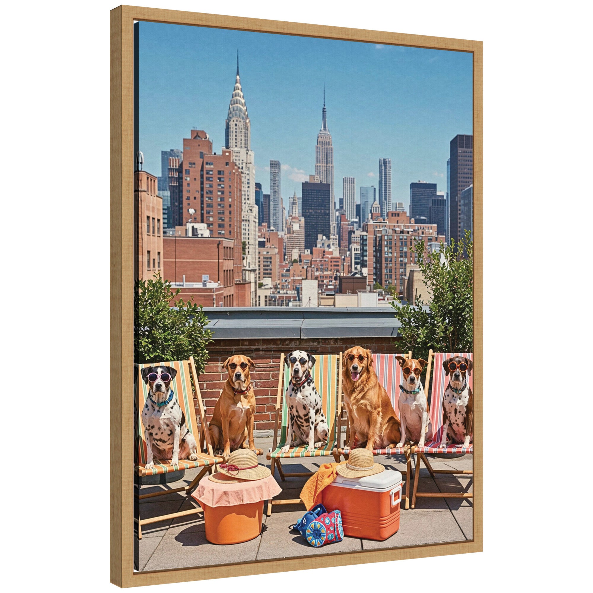 Framed Canvas Sylvie Natural 18x24 1