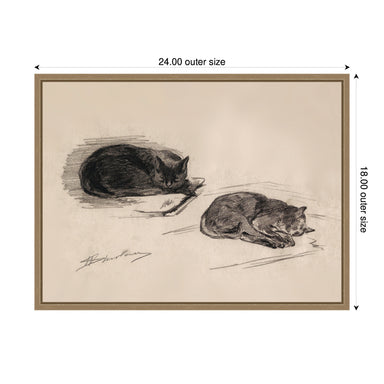 Framed Canvas 24x18 Sylvie Dark Gold 2