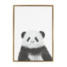 Sylvie Panda Framed Canvas by Simon Te Tai