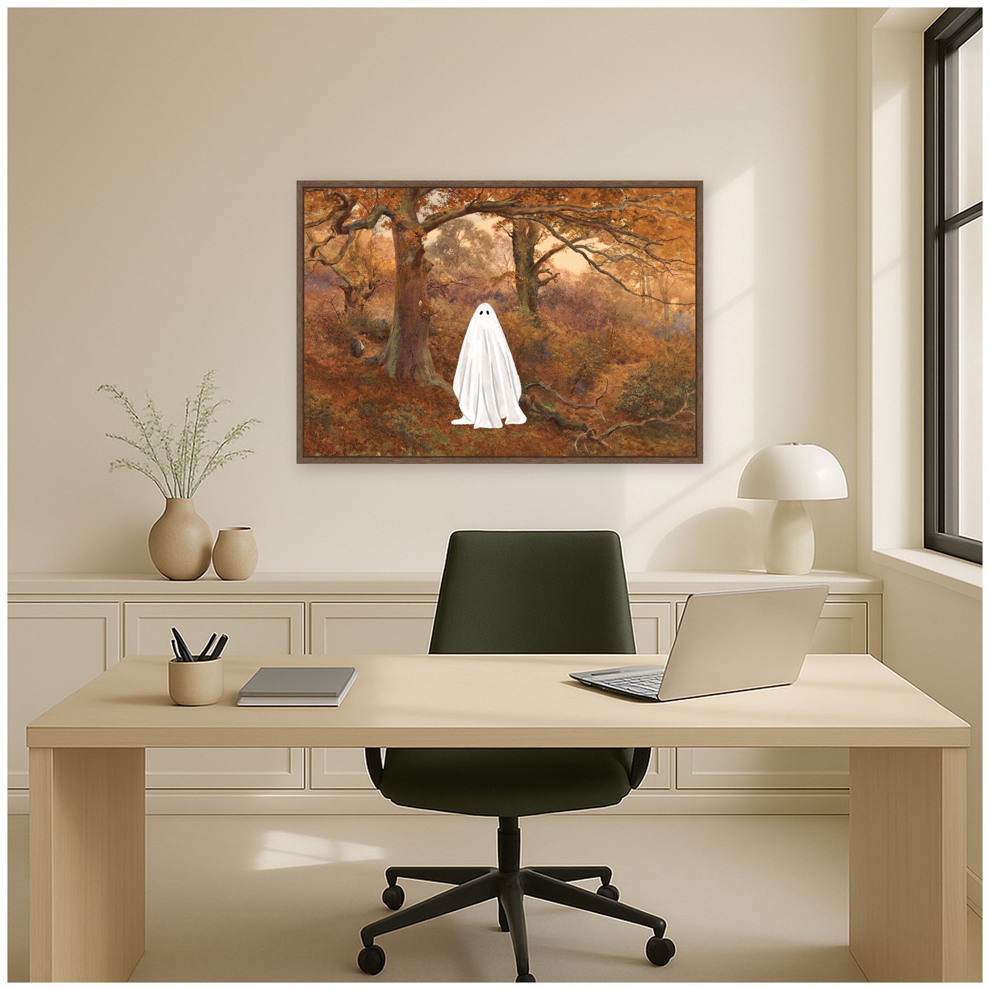 Framed Canvas 33x23 Sylvie Walnut 5