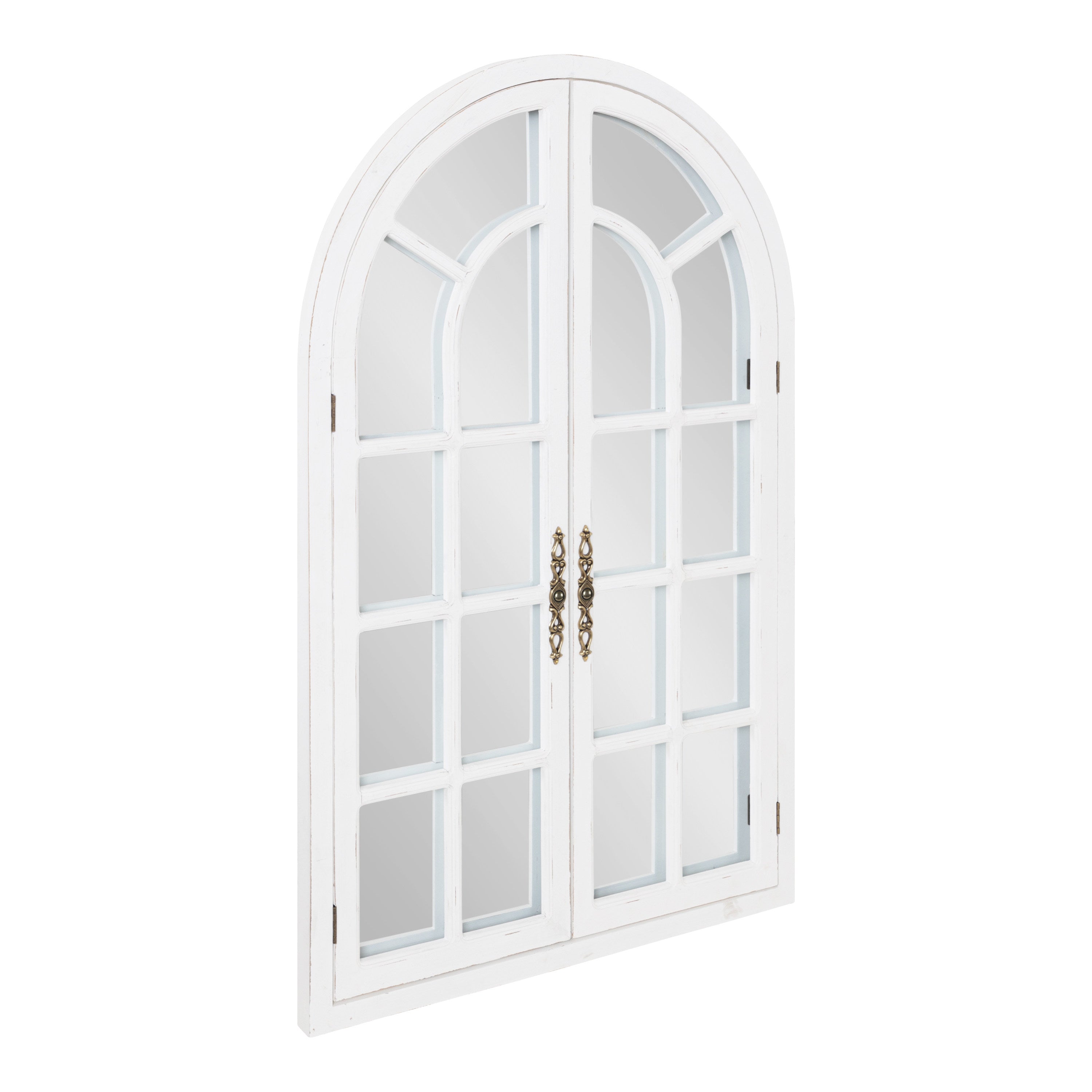 Boldmere Wood Windowpane Arch Mirror