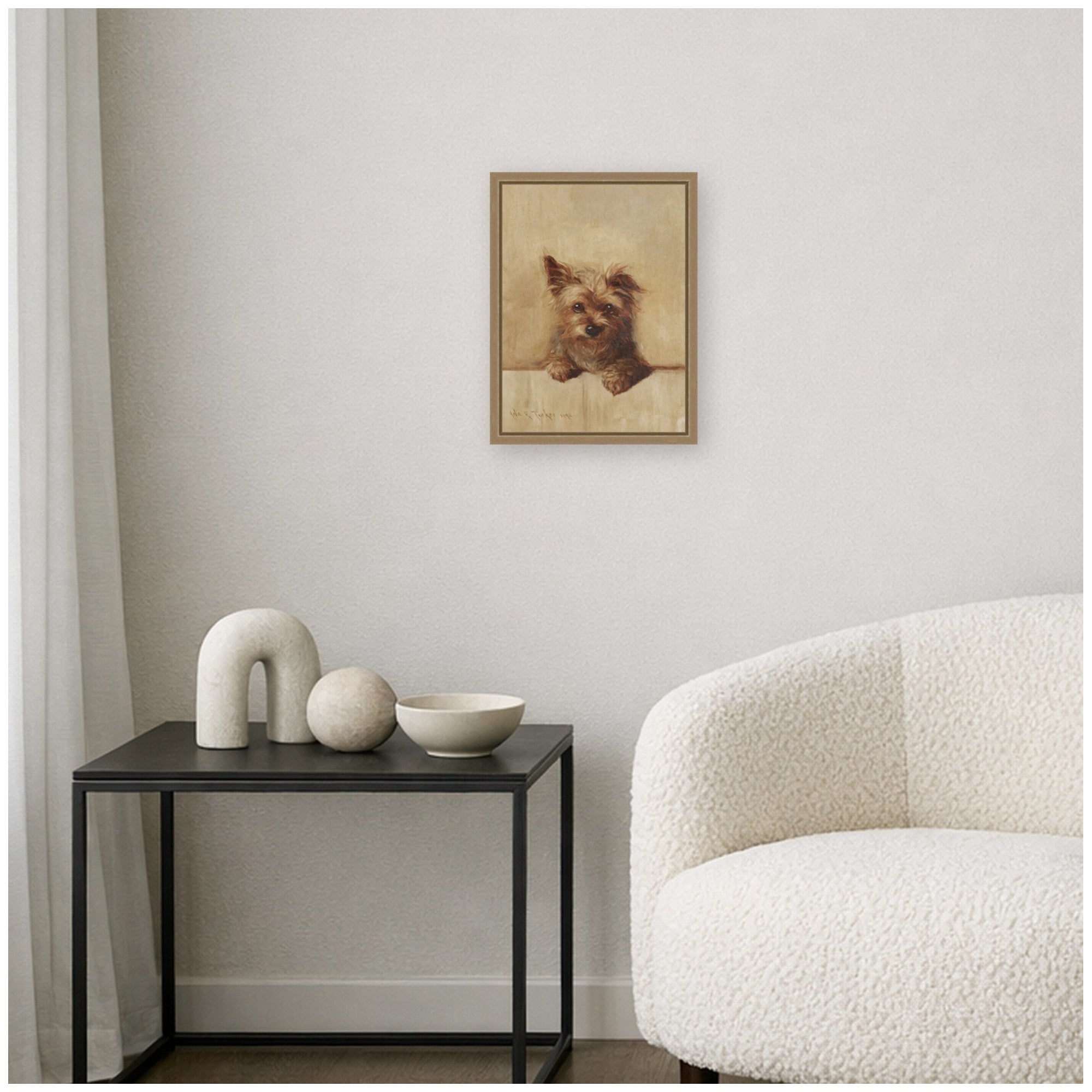 Framed Canvas 10x13 Sylvie Dark Gold 6