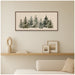 Framed Canvas Sylvie Walnut 40x18 5