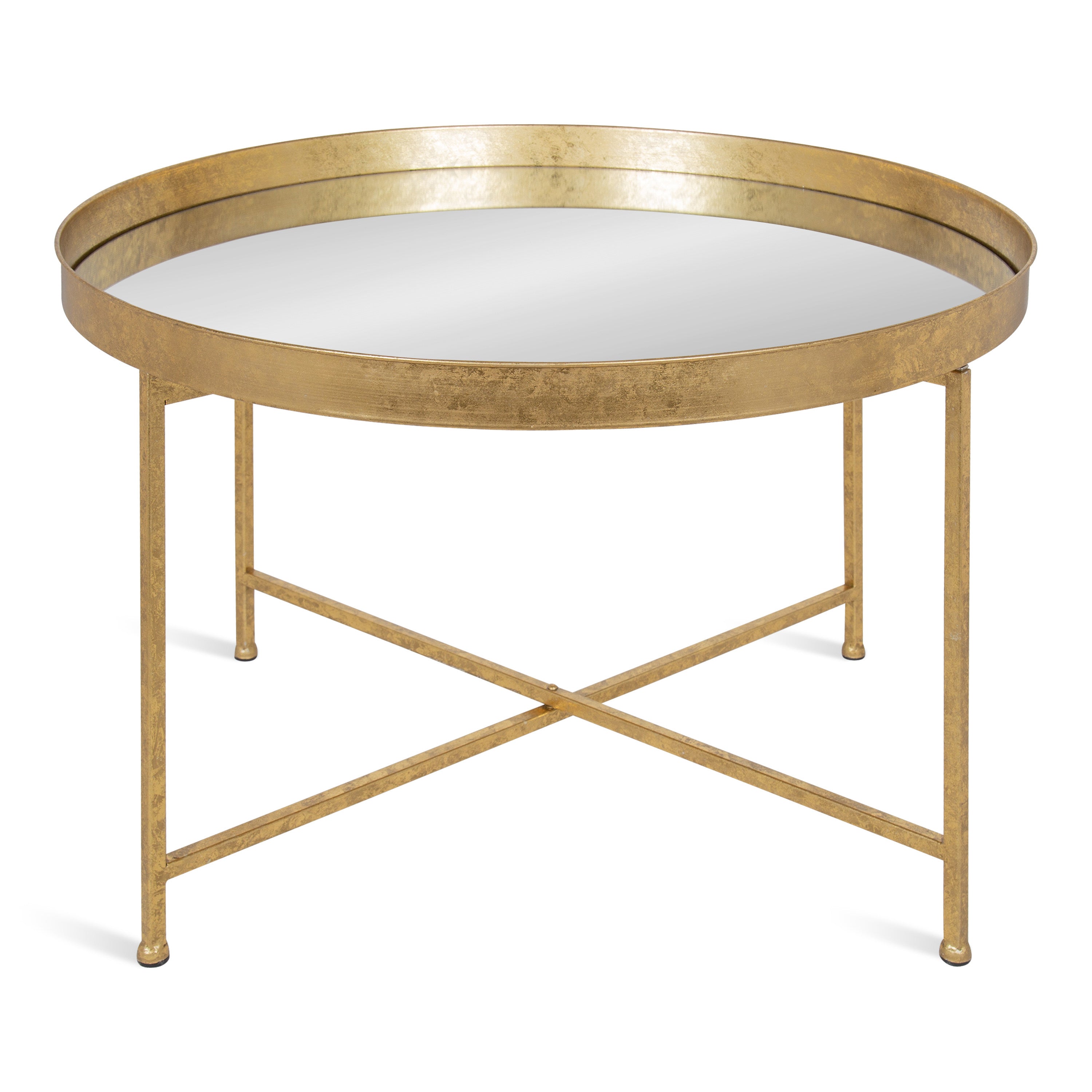 Coffee Table Gold 28.25x28.25x19 3