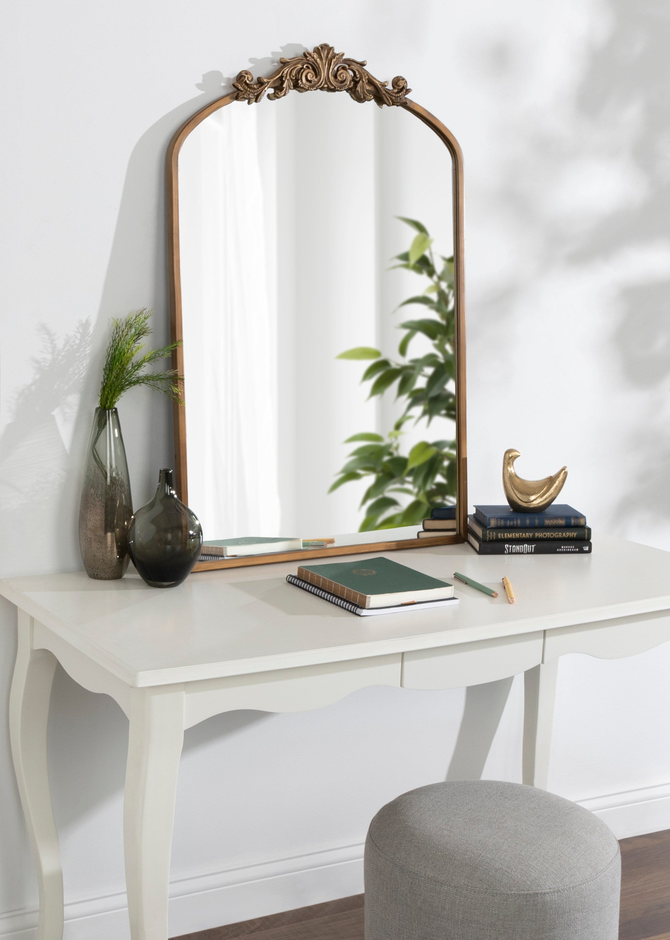 Arch Mirror 24x36 Gold 7