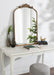Arch Mirror 24x36 Gold 7