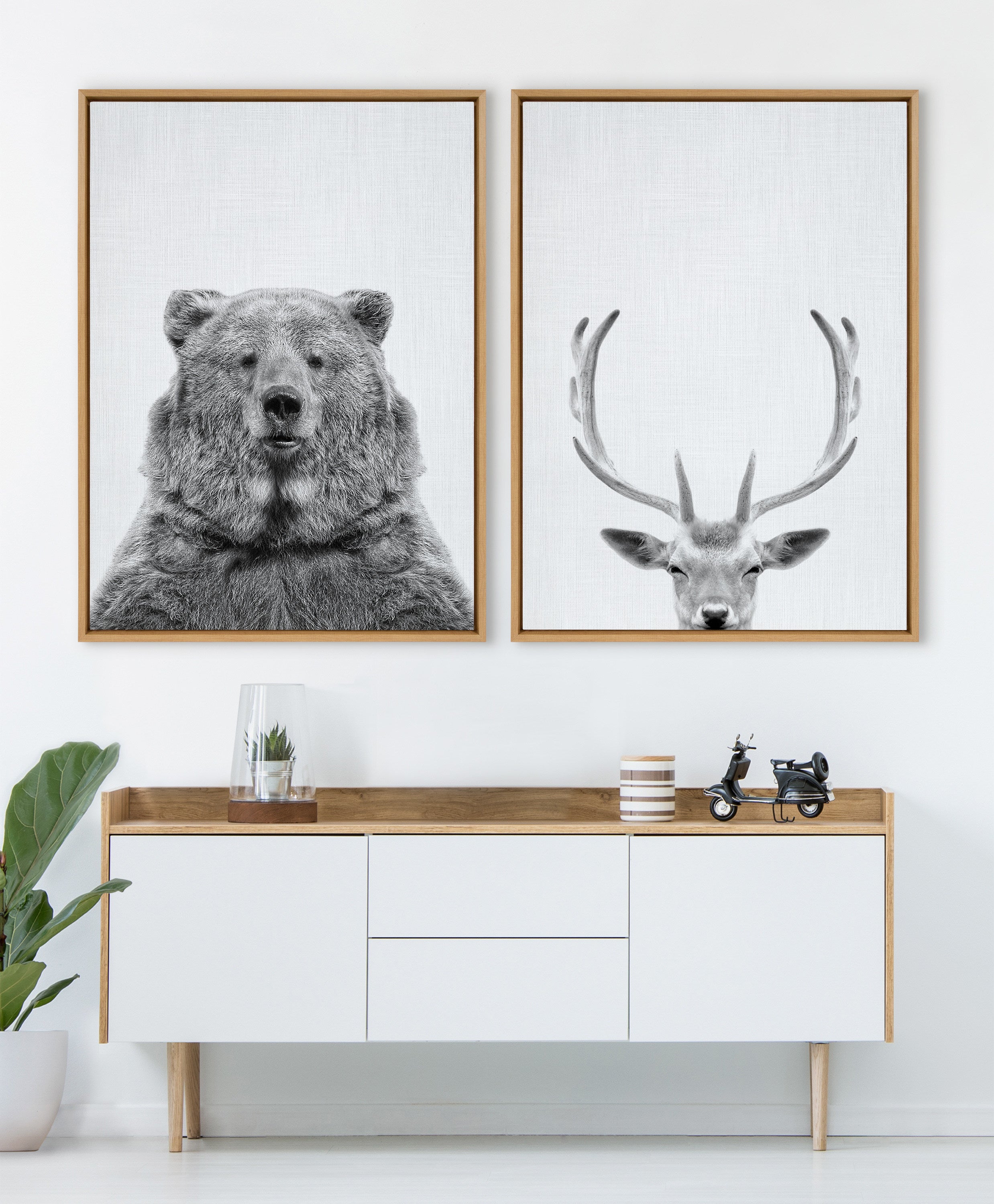 Framed Canvas Sylvie Natural 31.5x41.5 6