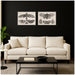 Art Set 2 Piece Set 18x24 Sylvie Dark Gray 6