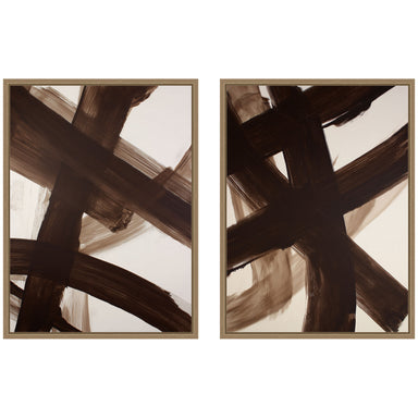 Art Set 2 Piece Set 18x24 Sylvie Dark Gold 1
