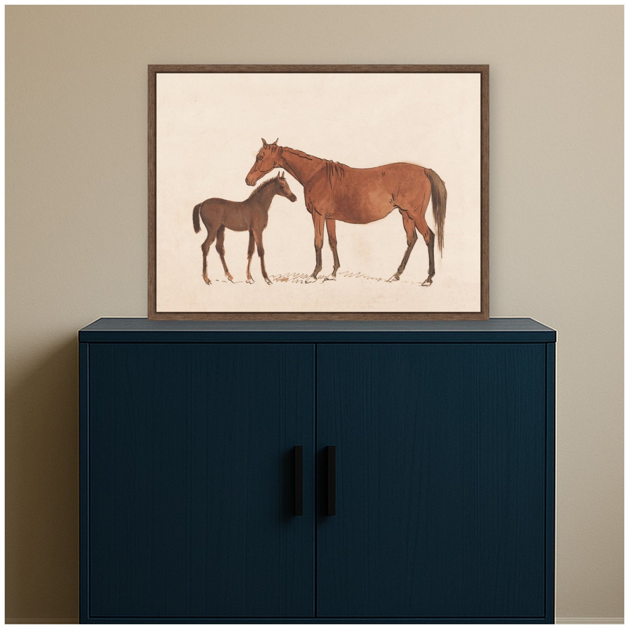 Framed Canvas 24x18 Sylvie Walnut 6