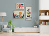 Framed Canvas Sylvie Natural 18x40 6
