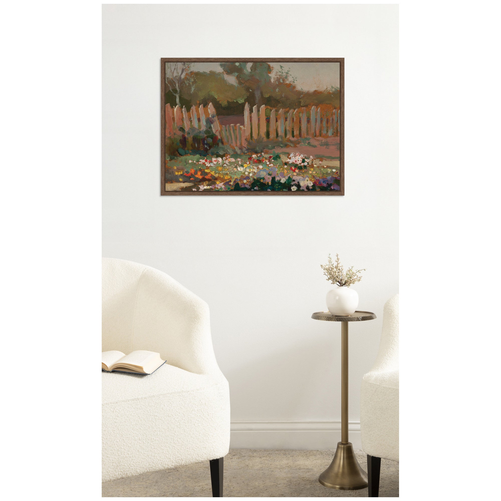 Framed Canvas 24x18 Sylvie Walnut 5