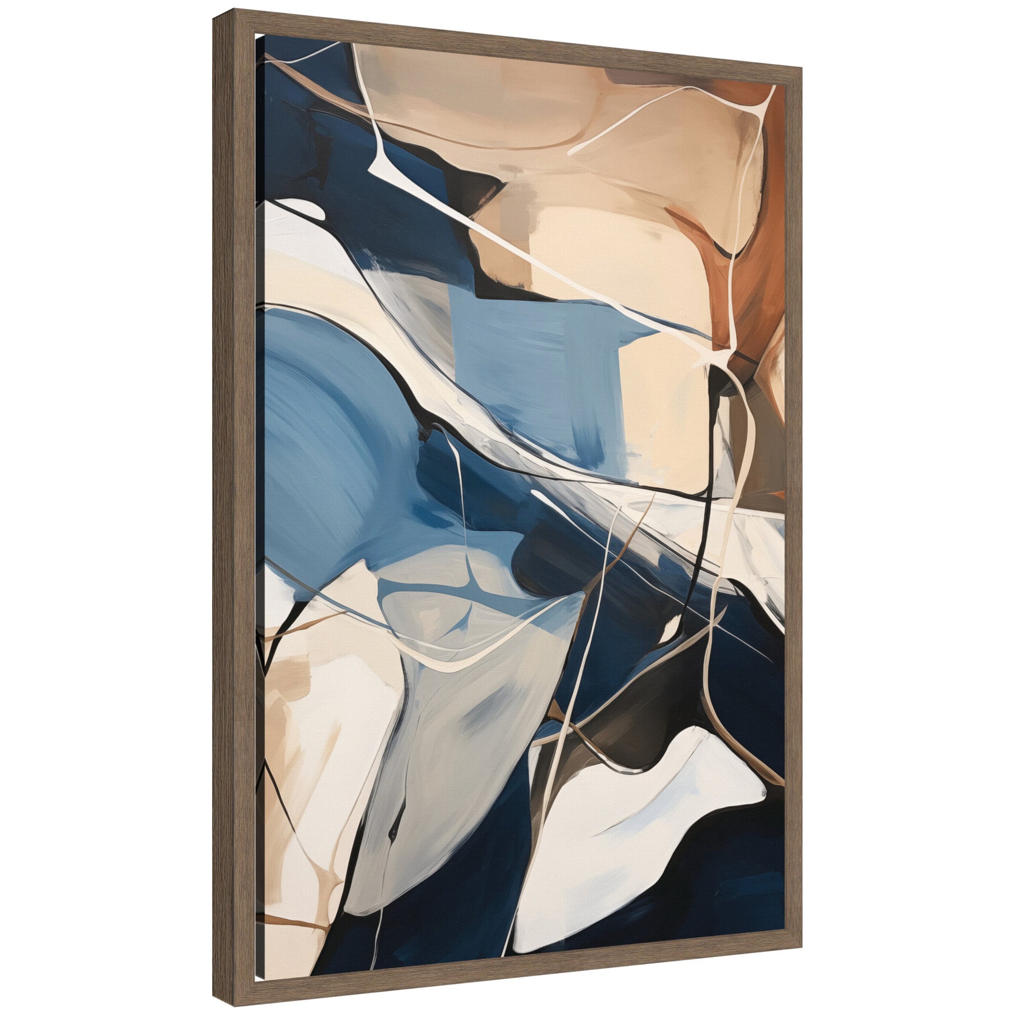 Framed Canvas Sylvie Walnut 16x23 3