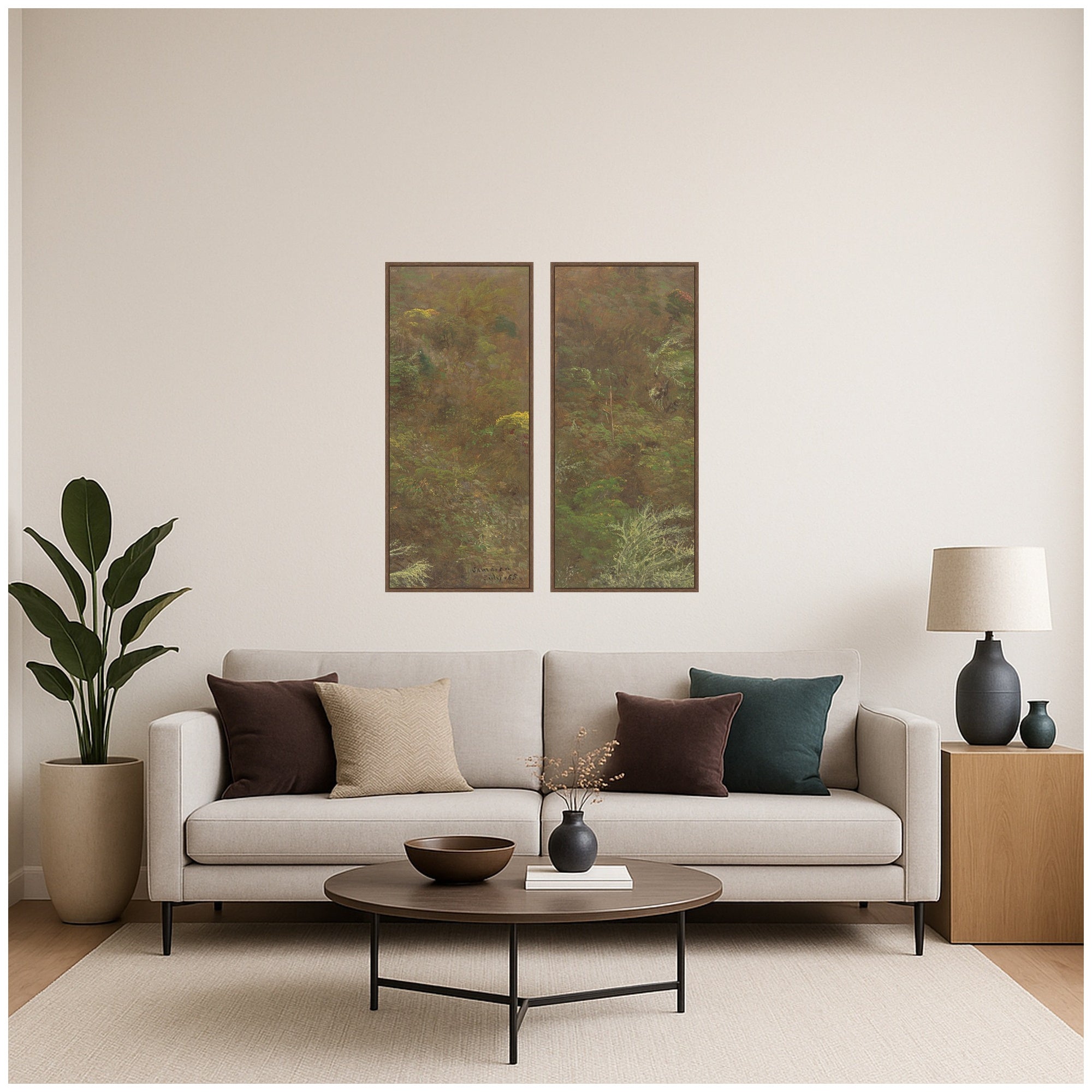 Art Set 2 Piece Set 18x40 Sylvie Walnut 7