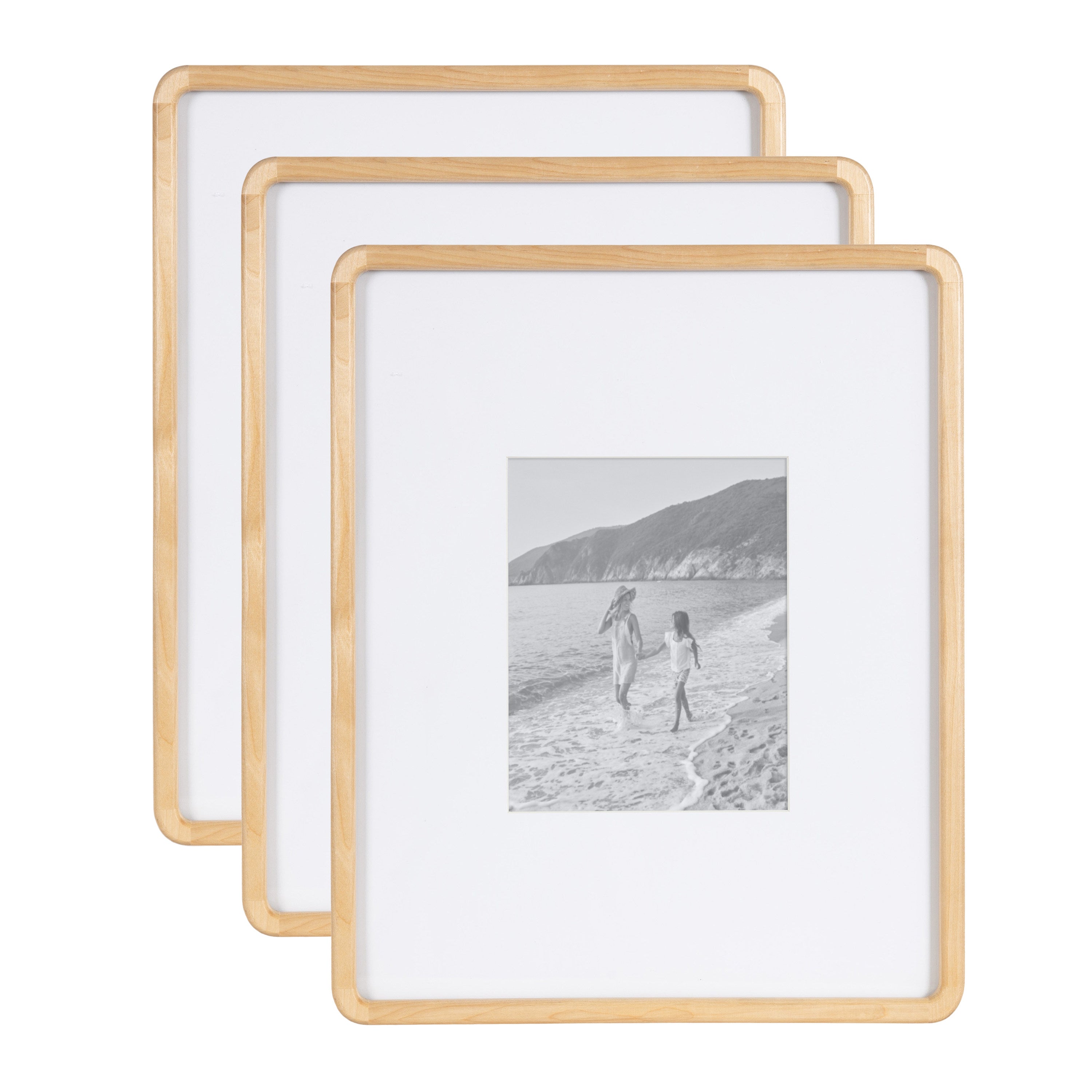Wall Frame 11x14 matted to 5x7 Natural 1