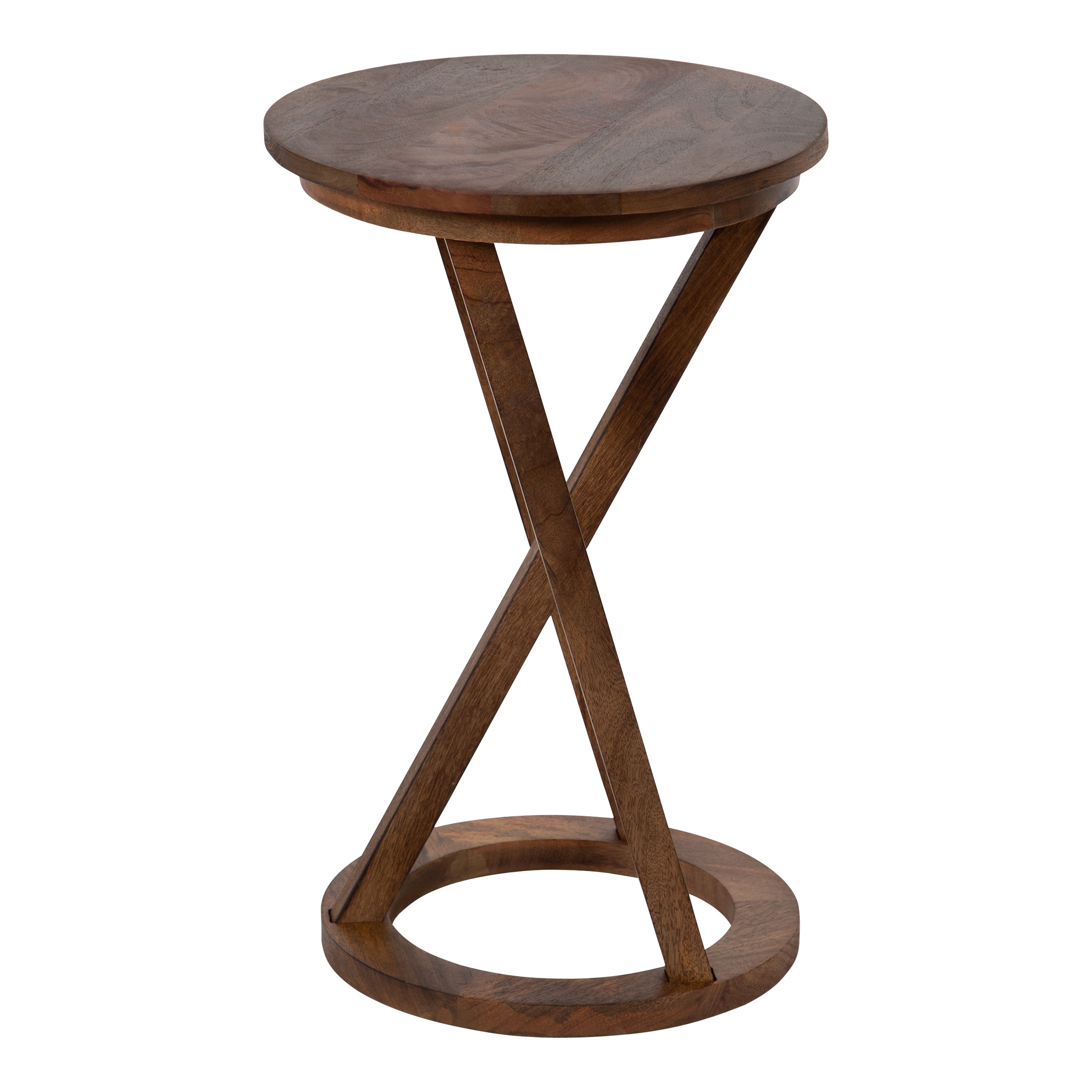 Side Table 15x15x23 Walnut Brown 3