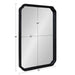 Scallop Mirror Black 24x36 5