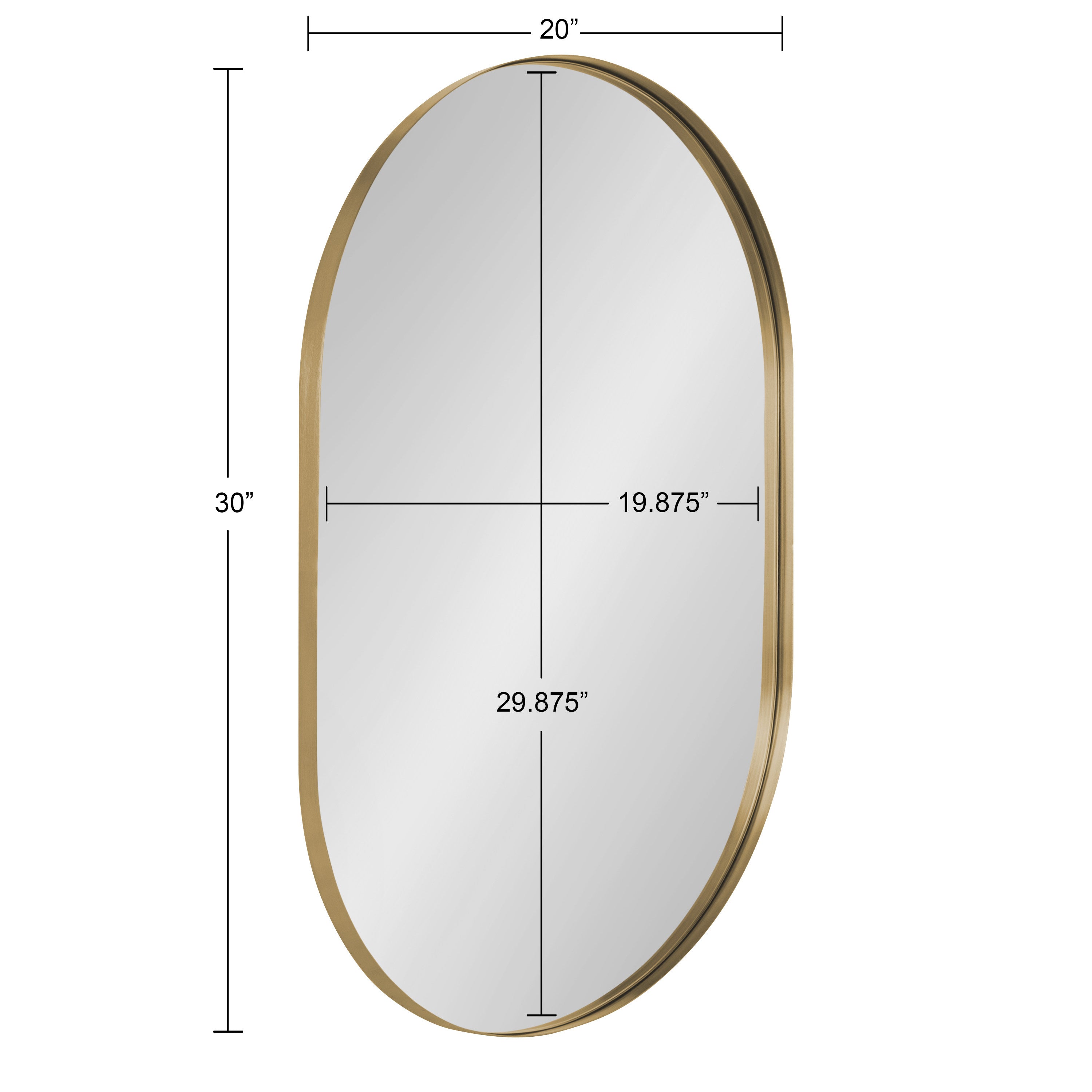 Rollo Capsule Framed Wall Mirror