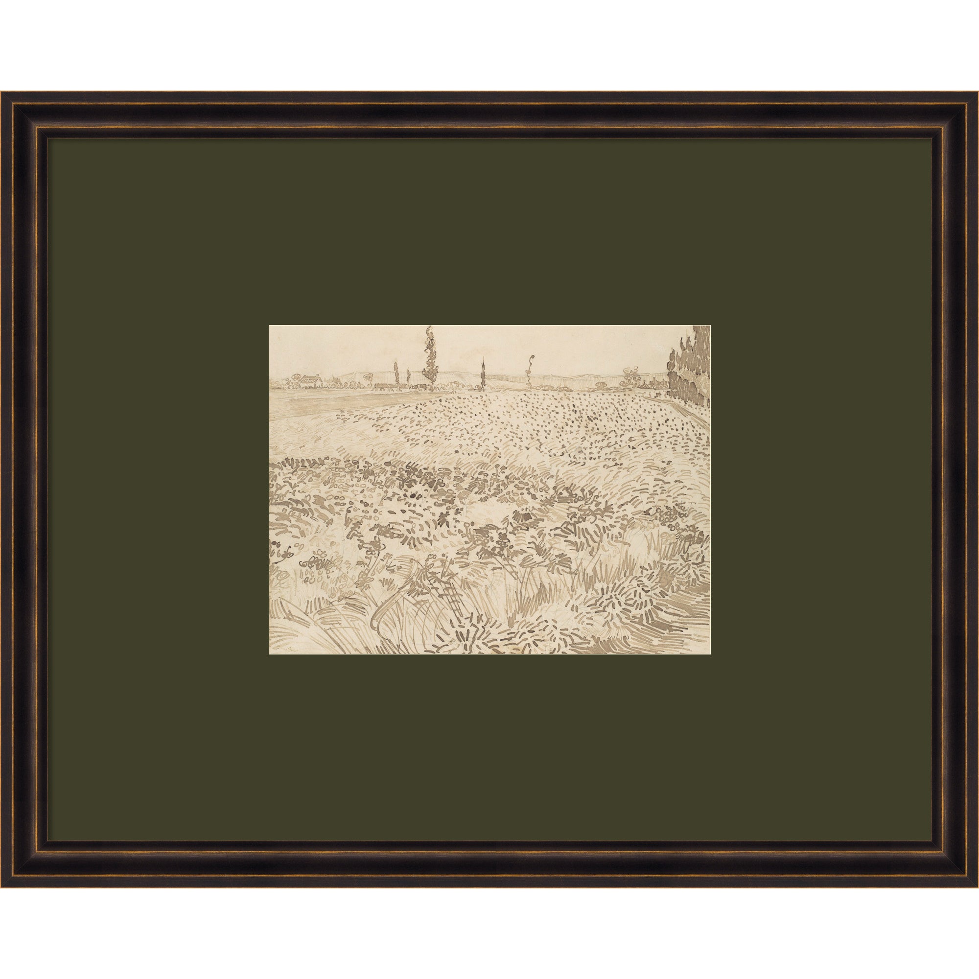 Framed Art 22x18 Dark Bronze Scoop 1