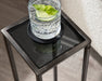 Side Table Black Pewter 7x7x21 6