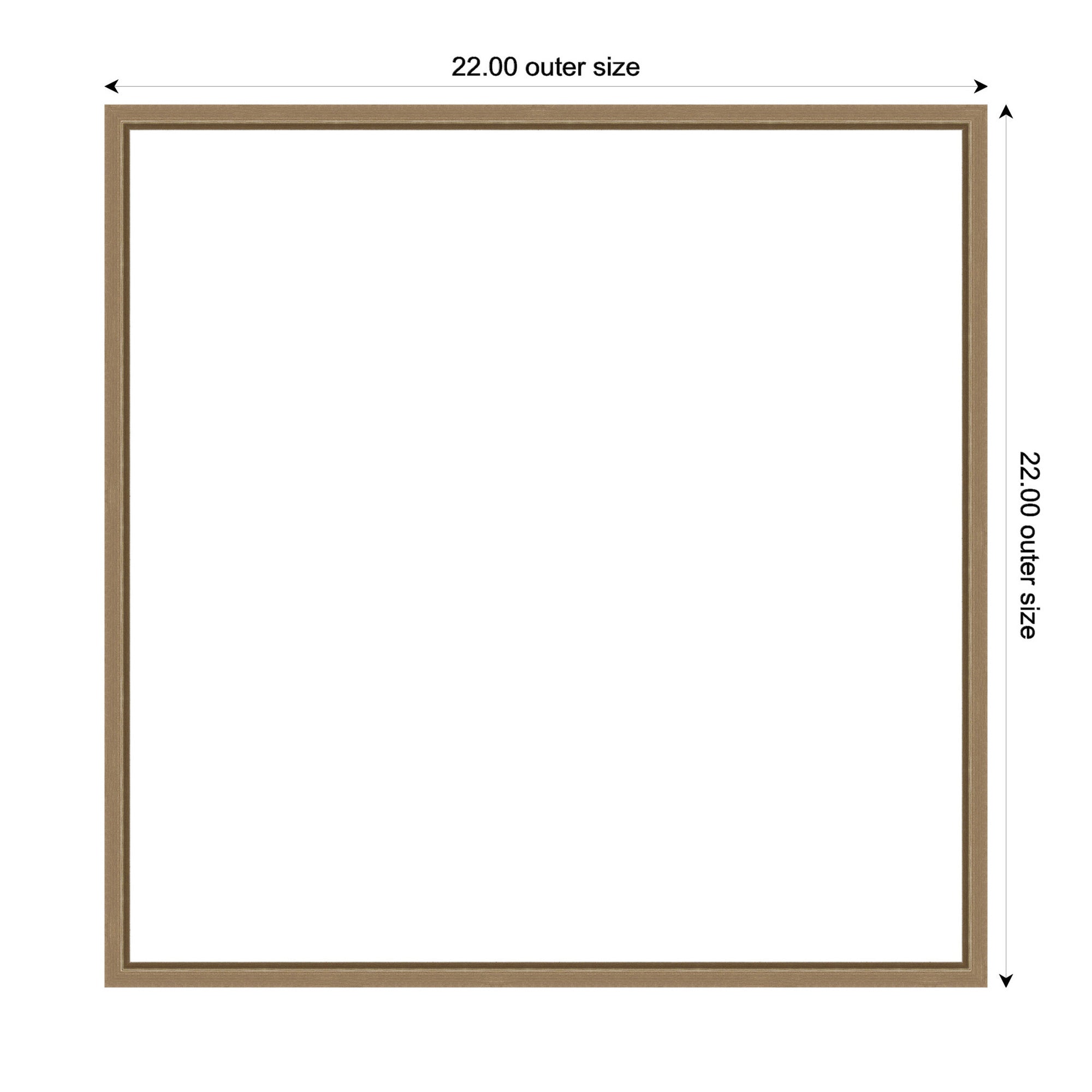 Art Set 2 Piece Set 22x22 Sylvie Dark Gold 2