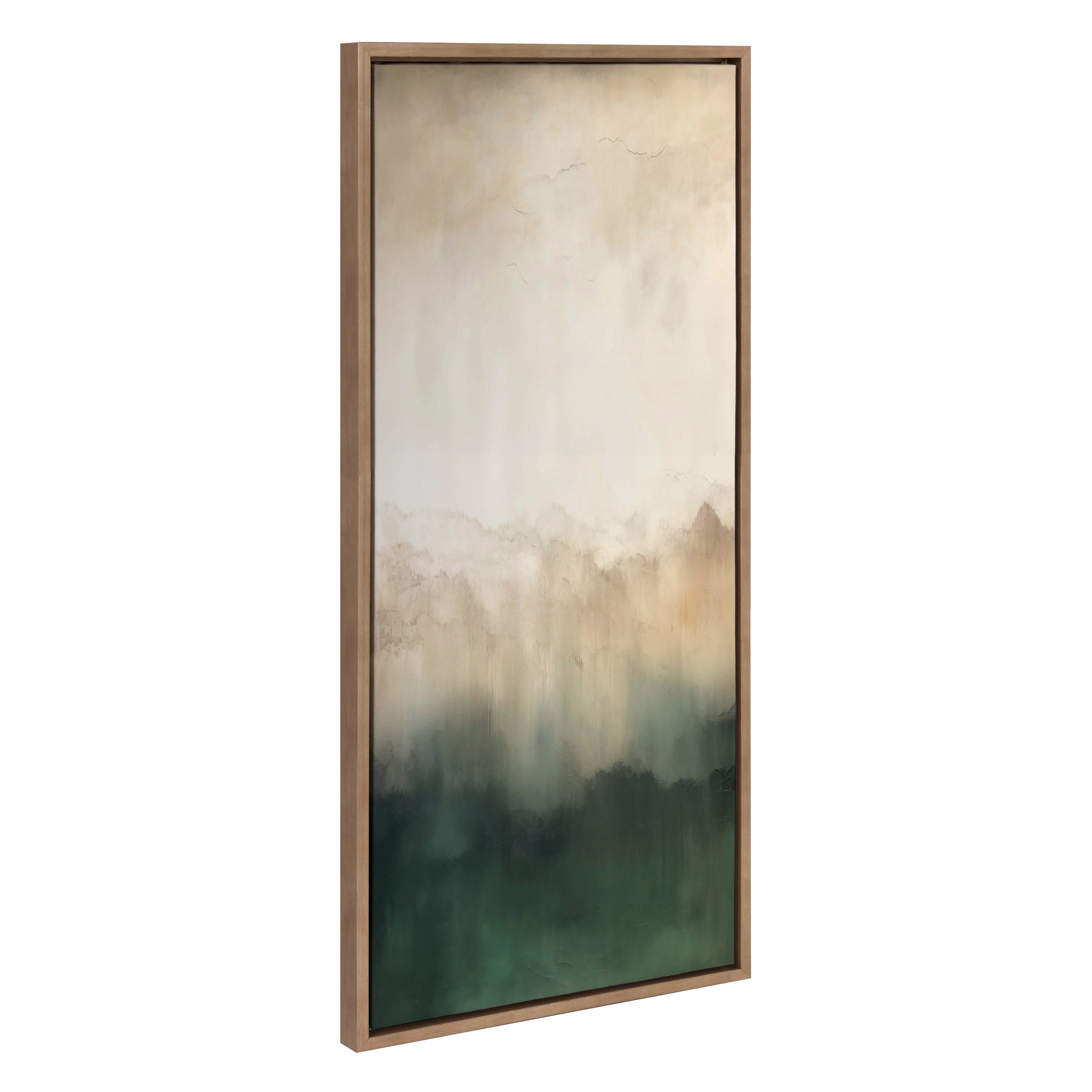 Framed Canvas 18x40 Sylvie Dark Gold 1