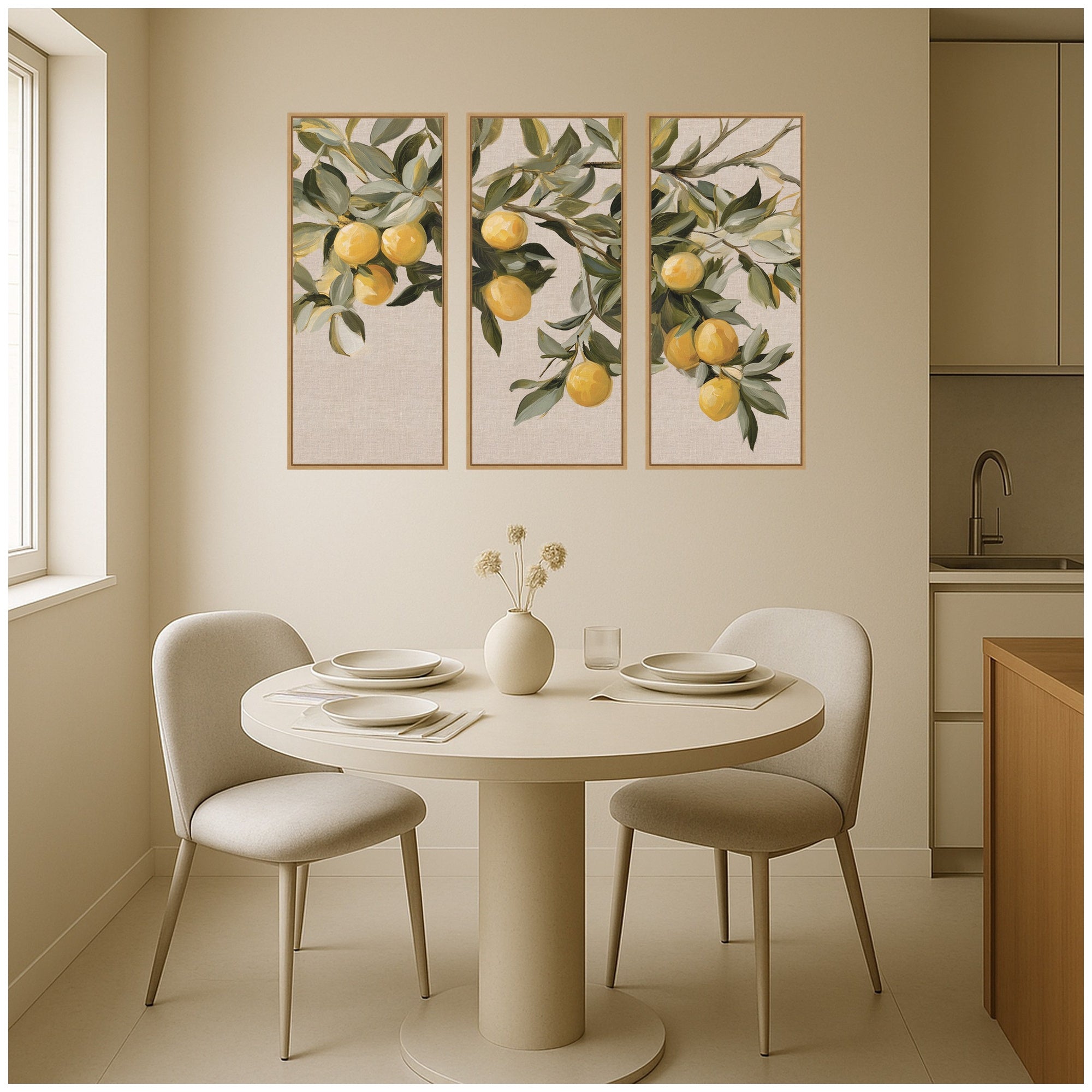 Art Set Sylvie Natural 3 Piece Set 18x40 6