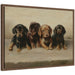 Framed Canvas 24x18 Sylvie Walnut 1