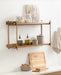 Accent Shelf Gold 28x7x15 7