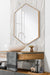 Hexagon Mirror Natural 22x31 6