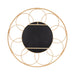 Round Mirror Brown 34x34 4