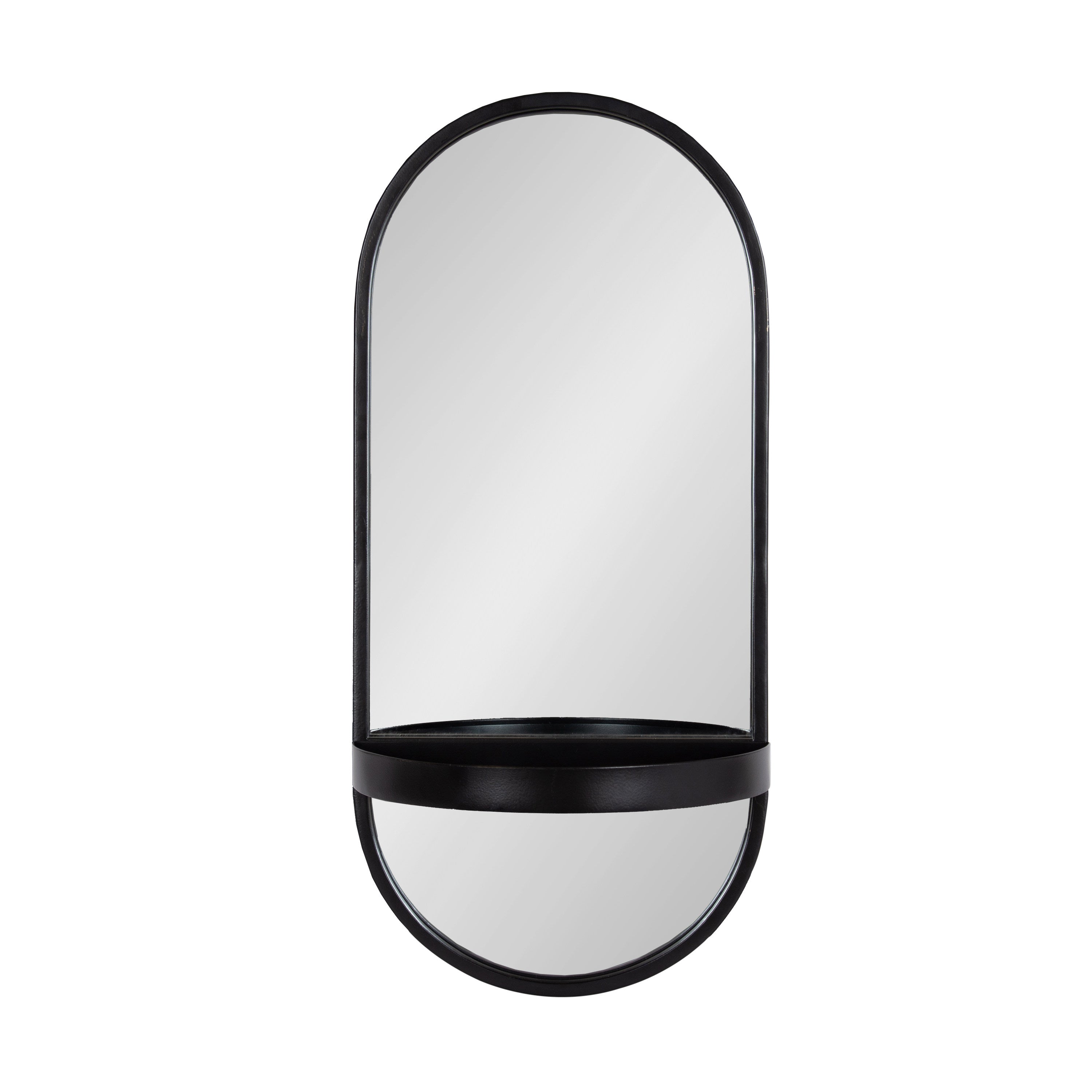 Estero Metal Wall Mirror with Shelf