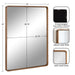 Rectangle Mirror Rustic Brown 24x30 2