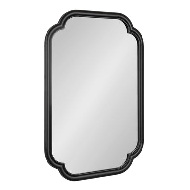 Scallop Mirror Black 24x36 1