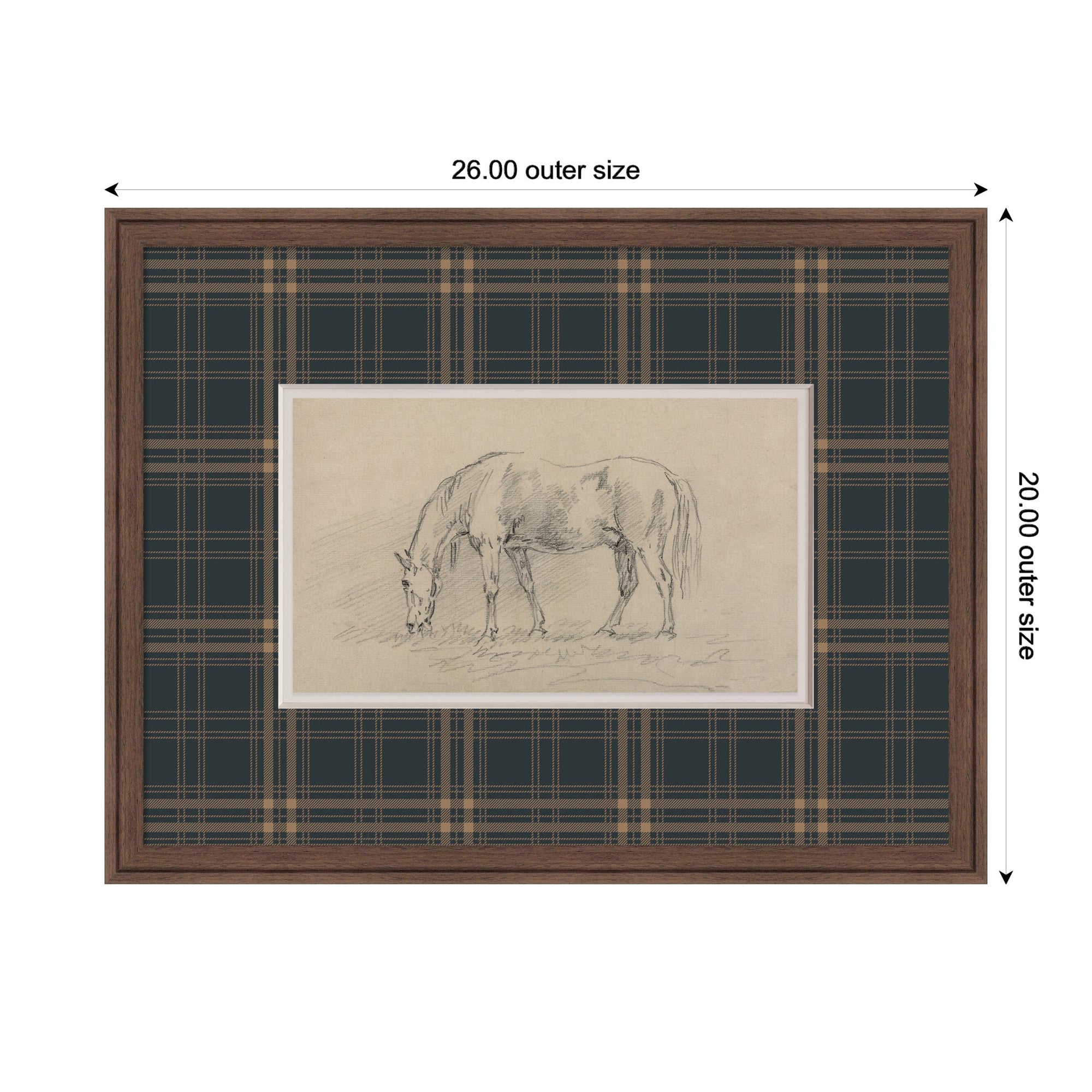 Framed Art 26x20 Florence Medium Brown 2