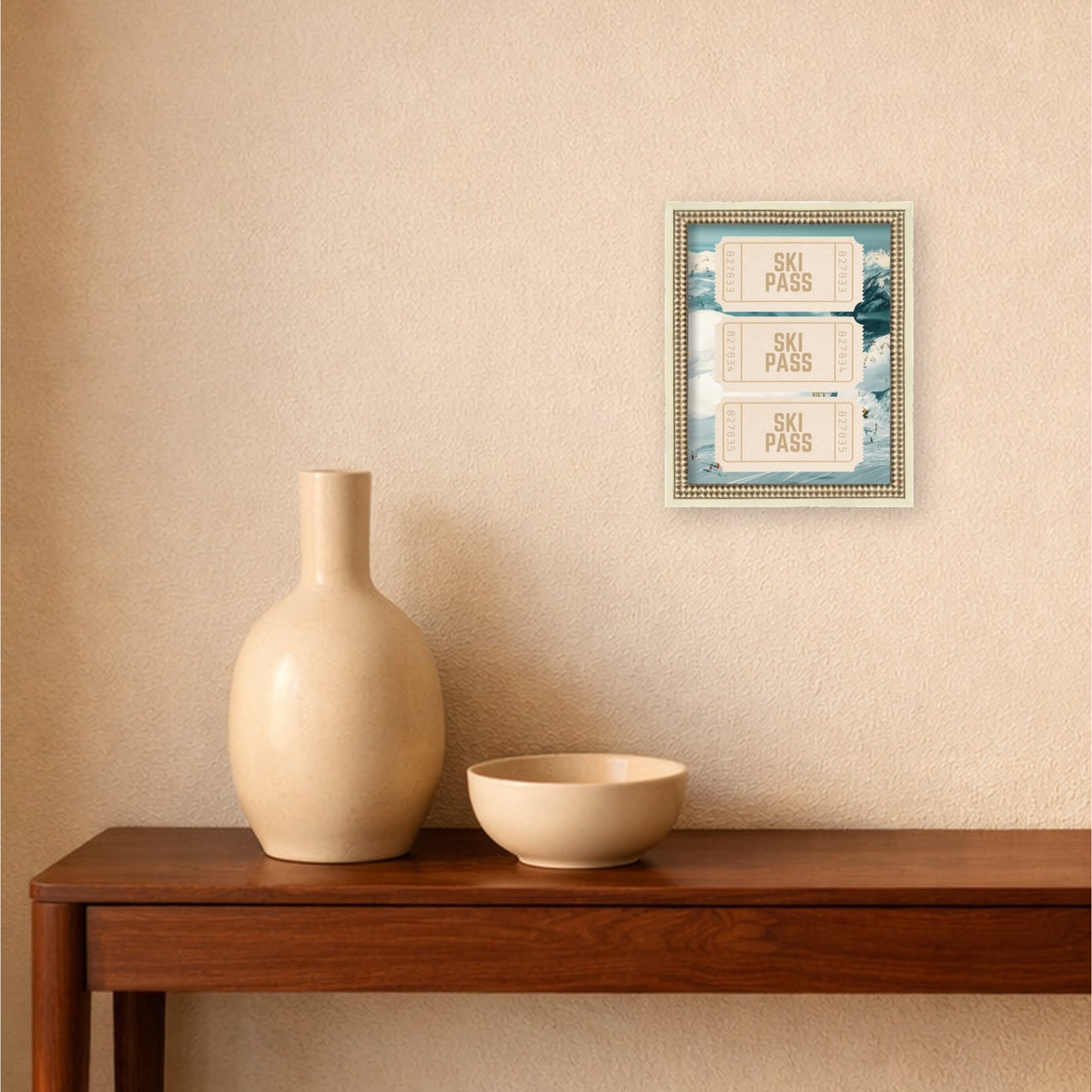 Mounted Canvas Castellan Distressed White 13x16 6