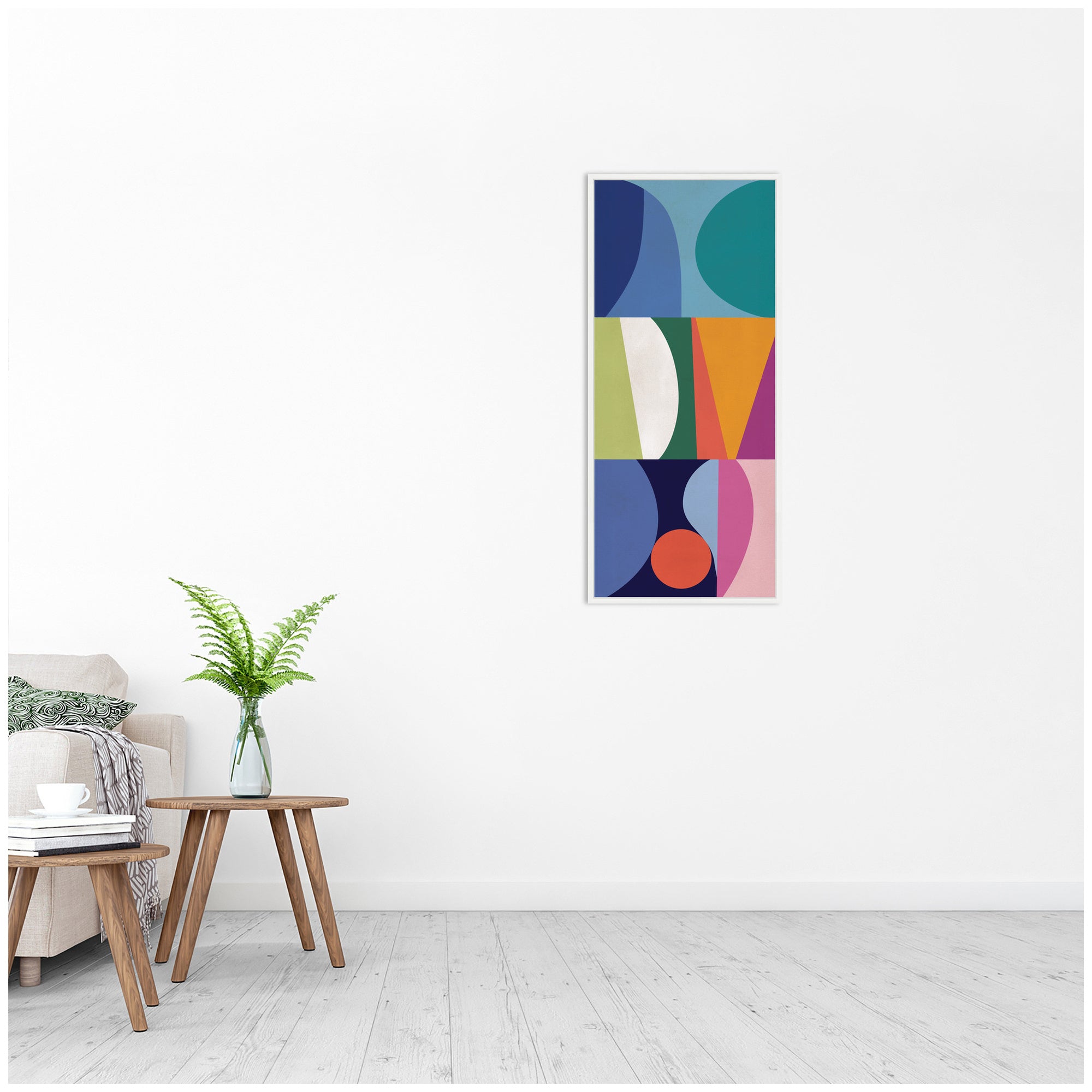 Framed Canvas Sylvie White 18x40 5