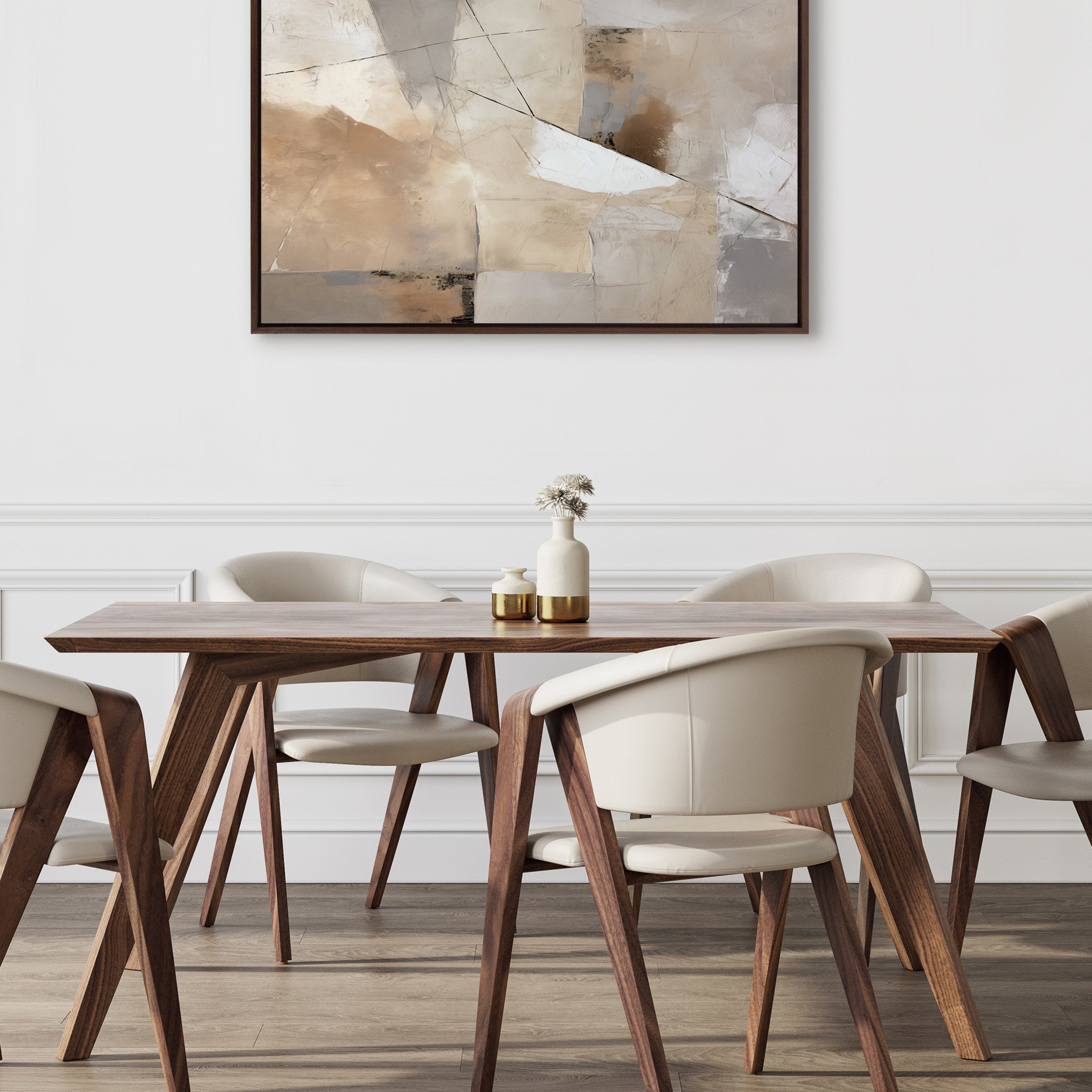 Framed Canvas 31.5x41.5 Sylvie Walnut 4