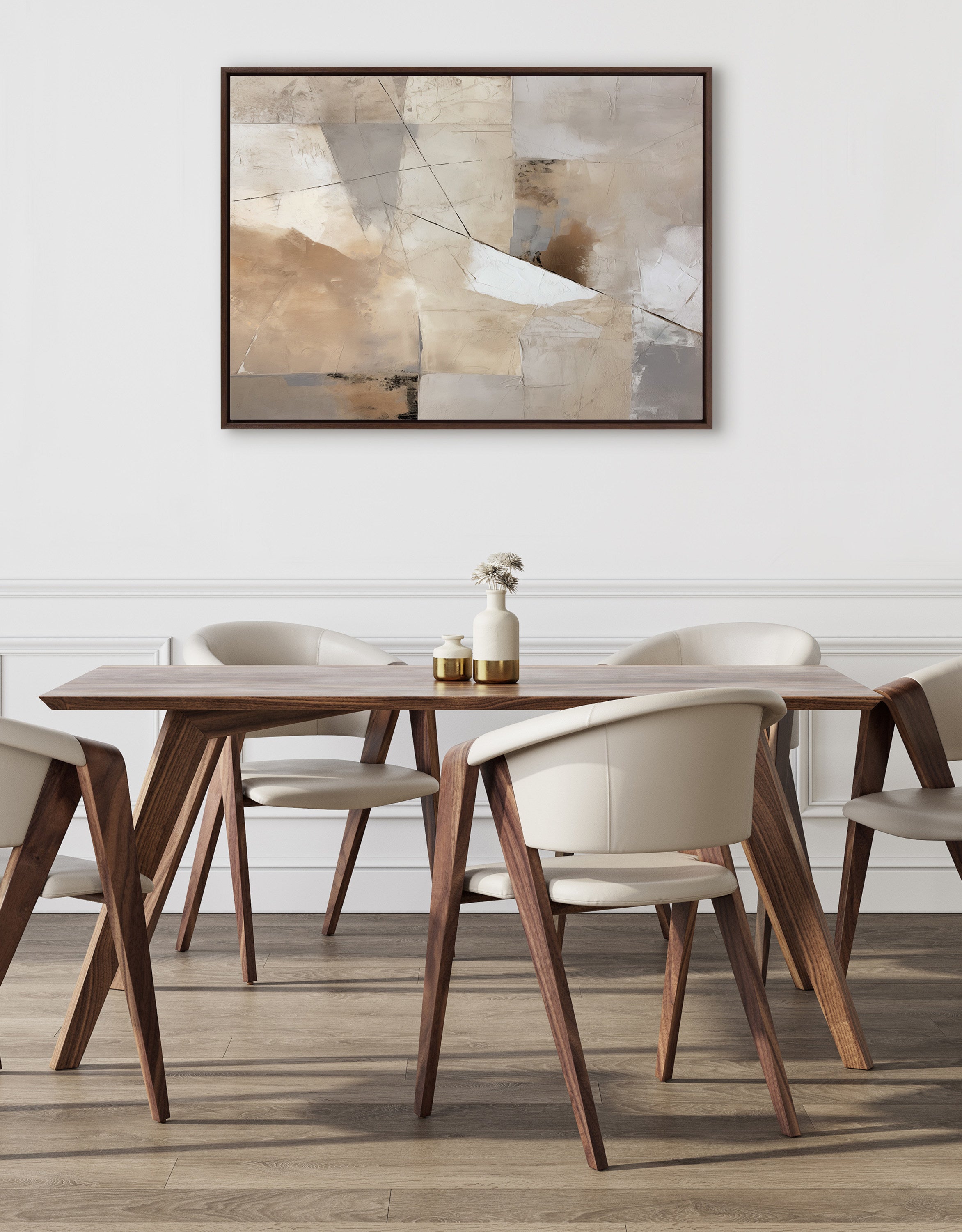 Framed Canvas 31.5x41.5 Sylvie Walnut 4
