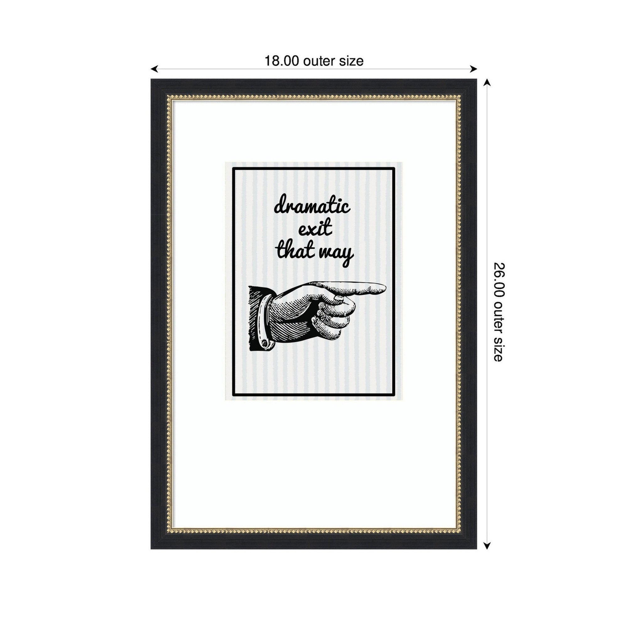 Dramatic Exit by Megan Ryan Framed Wall Art Print