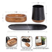 Trinket Storage Black Walnut Brown 3 Piece 2
