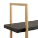 Accent Shelf 20x30 Black Gold 3