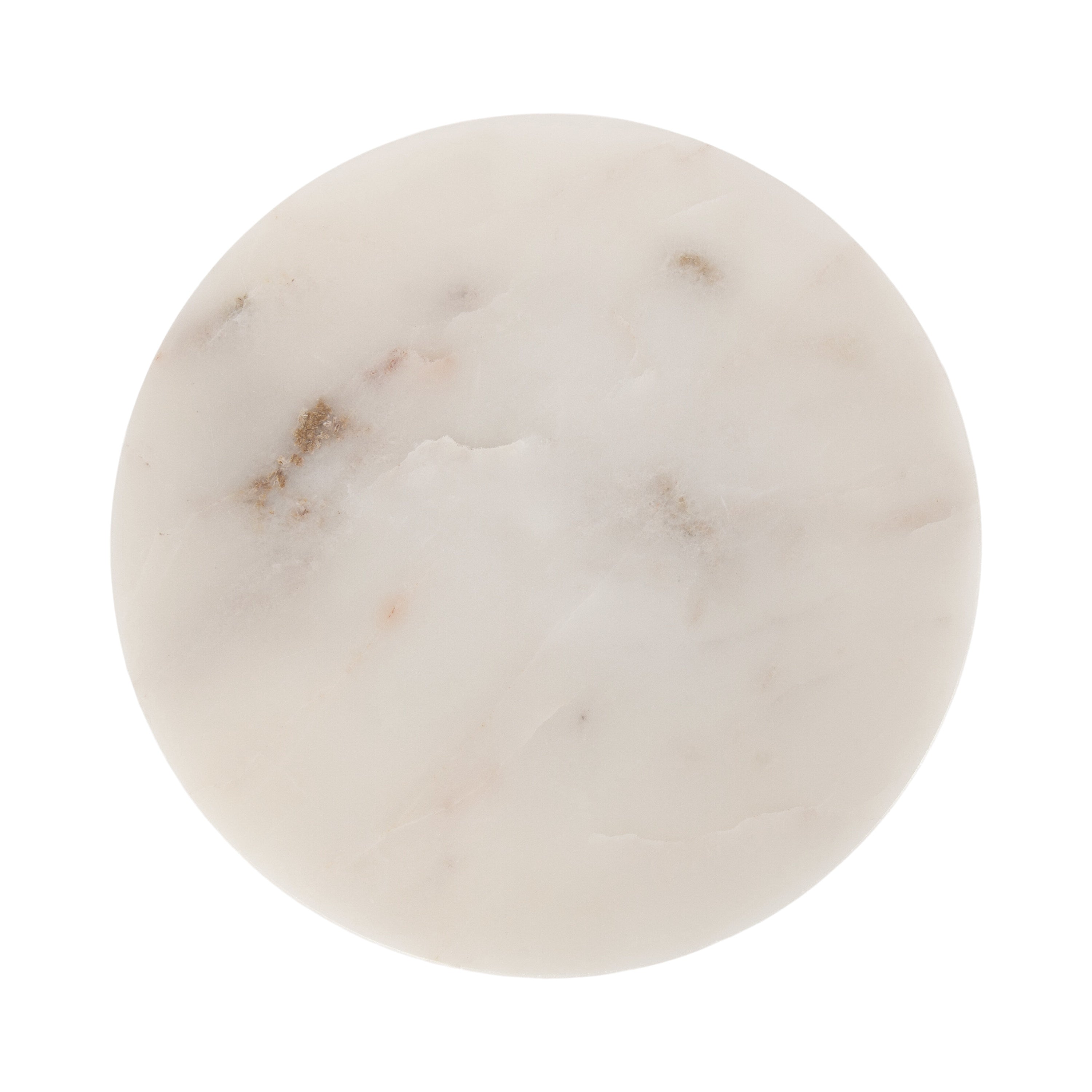 Side Table White Natural Beige 8x8x23 4