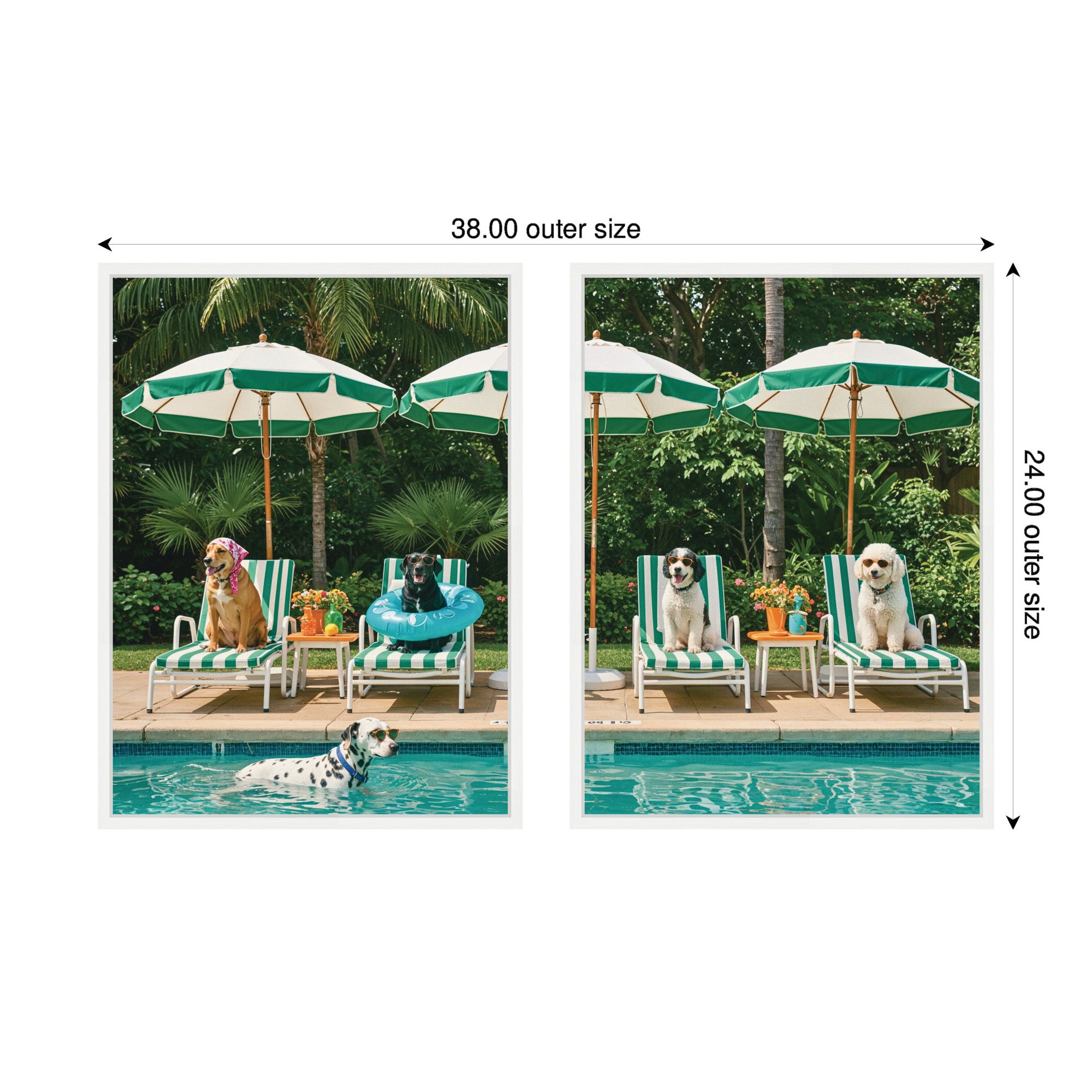 Art Set Sylvie White 2 Piece Set 18x24 2