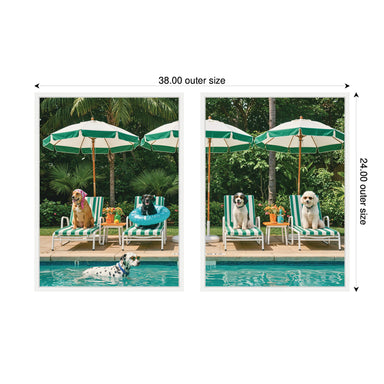 Art Set Sylvie White 2 Piece Set 18x24 2