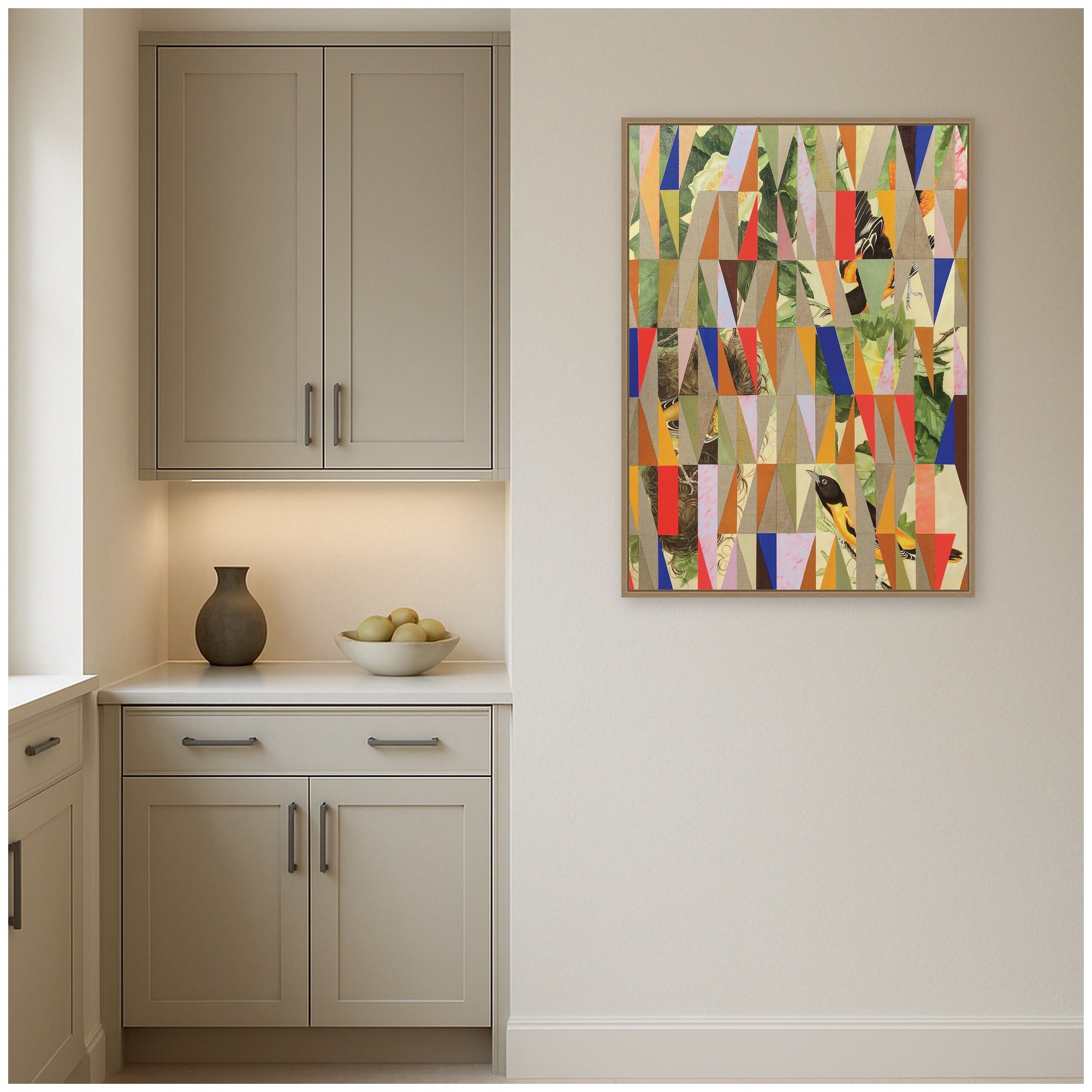 Framed Canvas 28x38 Sylvie Dark Gold 6